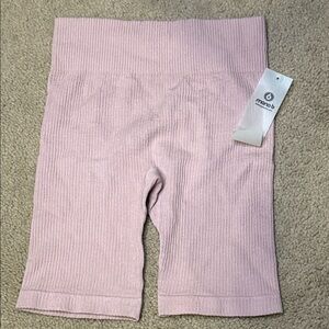 Mono B Pink Ribbed Shorts Size S